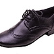 Gogodance Black Leather Men Ballroom Shoes, GO6014