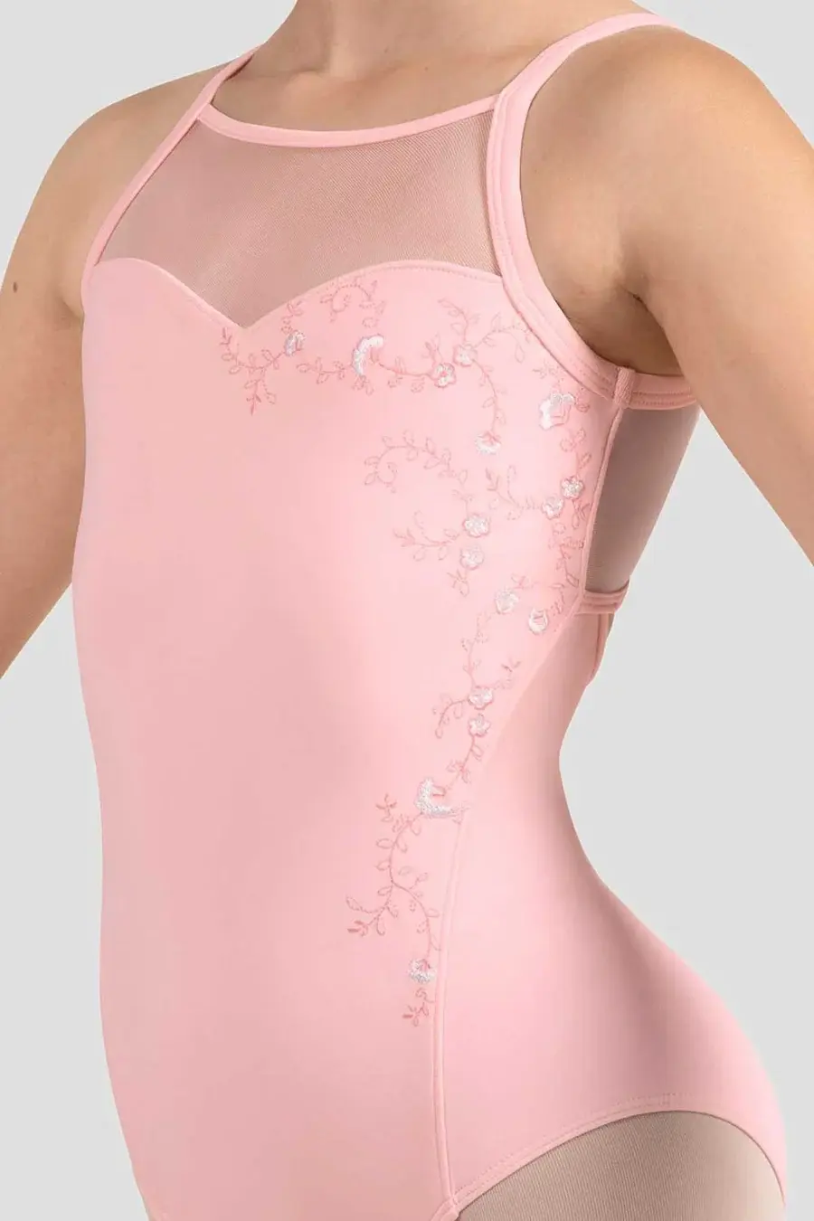 Bloch Maillot Bloch CL4237, Bretelles spaghetti, Collection "Petites Fleurs"