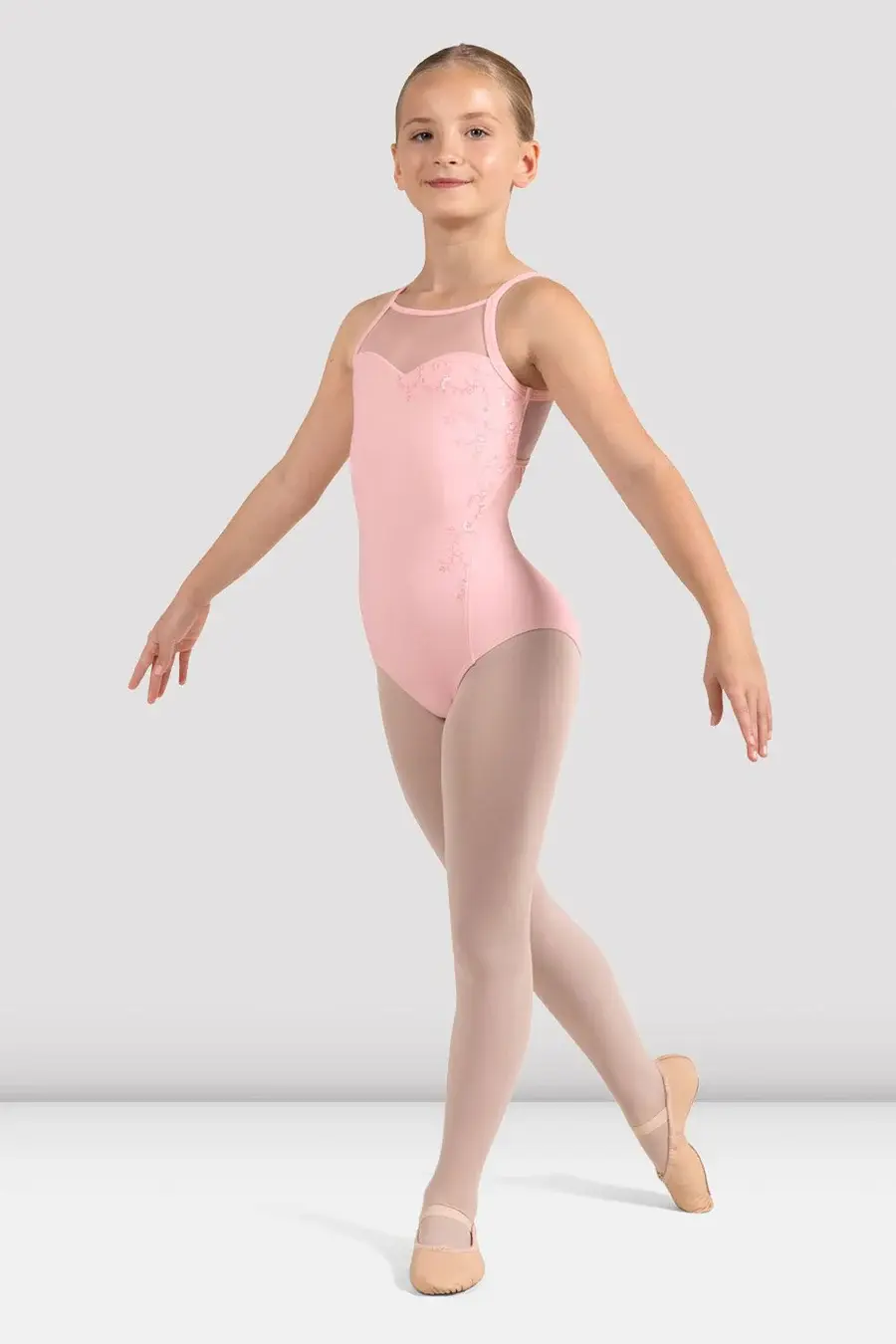 Bloch Maillot Bloch CL4237, Bretelles spaghetti, Collection "Petites Fleurs"