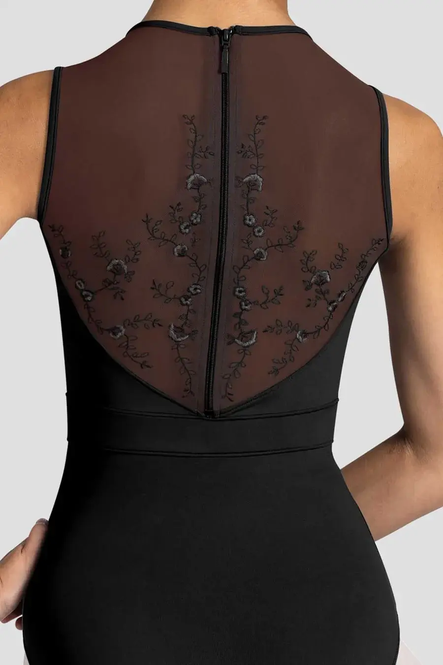 Bloch Maillot Bloch L3375, Collection "Fleurs", Col haut