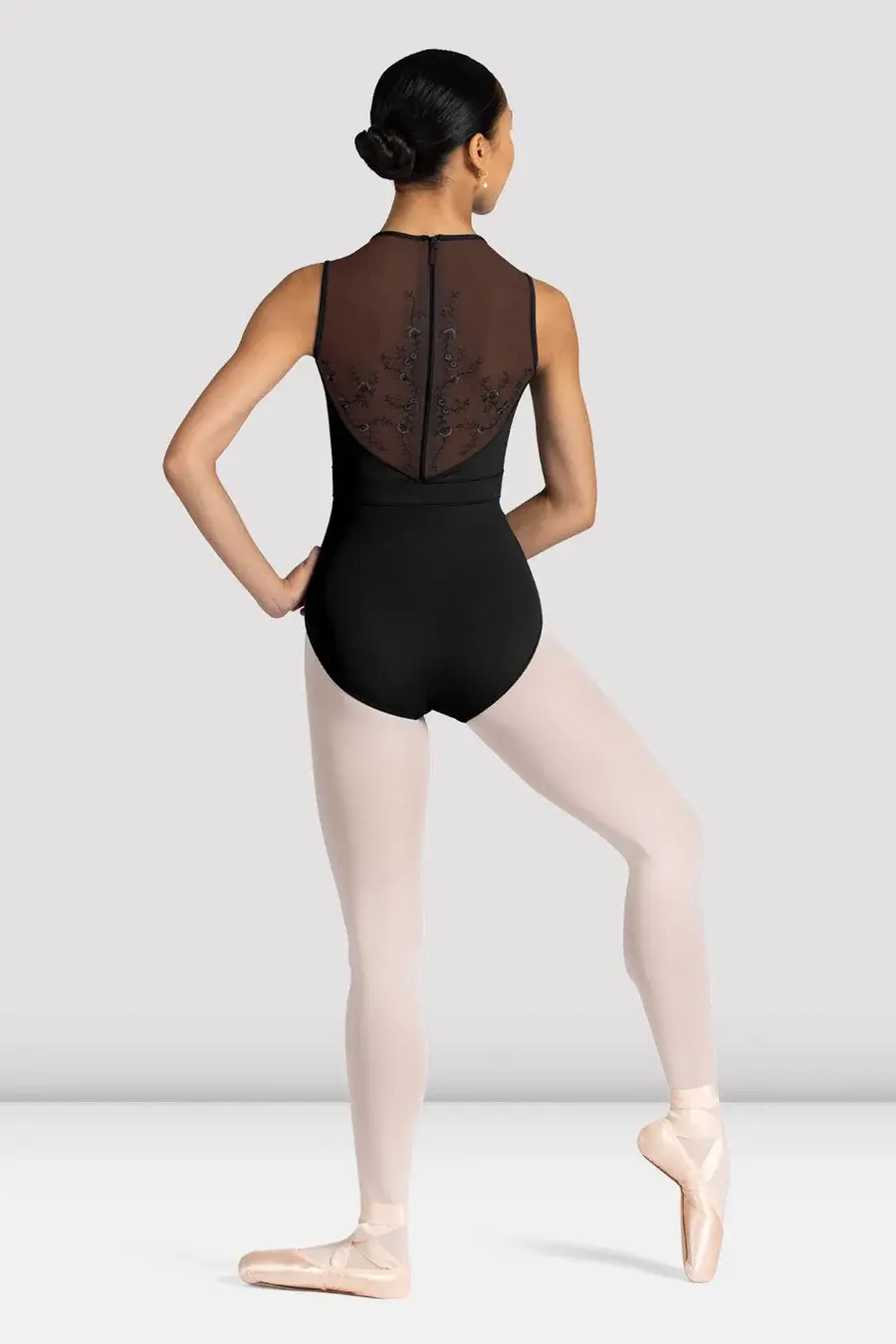 Bloch Maillot Bloch L3375, Collection "Fleurs", Col haut