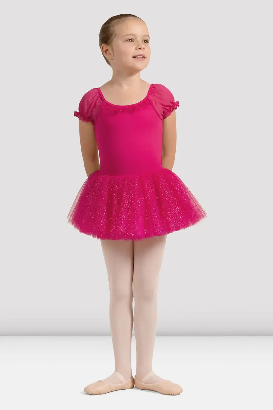 Mirella Robe avec tutu Mirella M1559c, Manches bouffante, colection "glitter tulle"