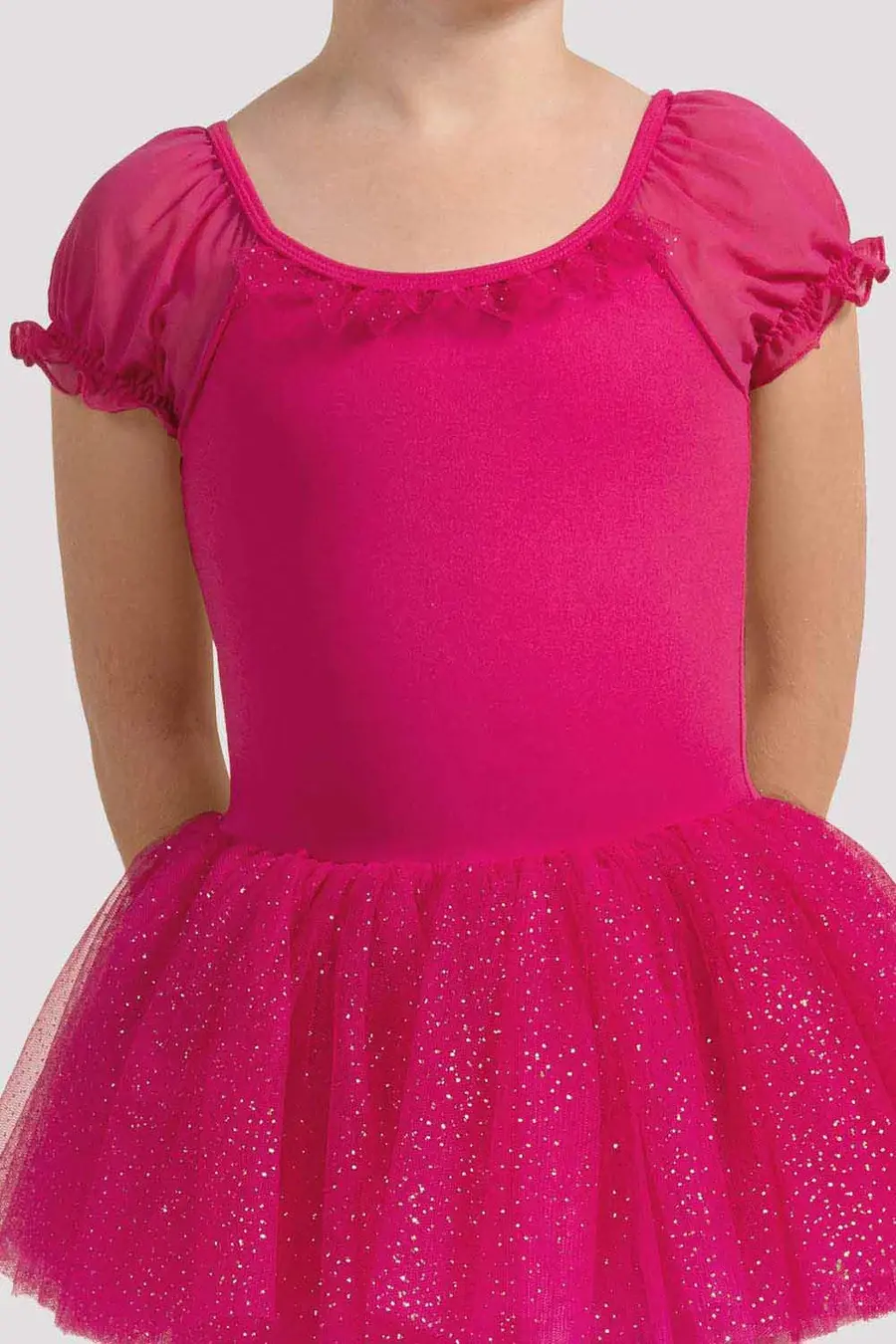 Mirella Robe avec tutu Mirella M1559c, Manches bouffante, colection "glitter tulle"