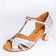 Stephanie Soulier de Danse Latine, Stephanie 2111, Talon 2 po., Style "T-Strap"