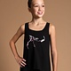 Motionwear Camisole style "High Low Tank" Motionwear 5903, imprimé: "LOVE" au devant