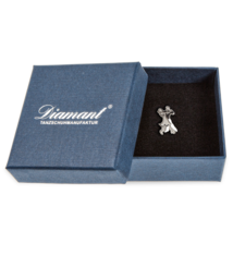 diamant Diamant social dancing couple modern brooch, Diamant HW07973