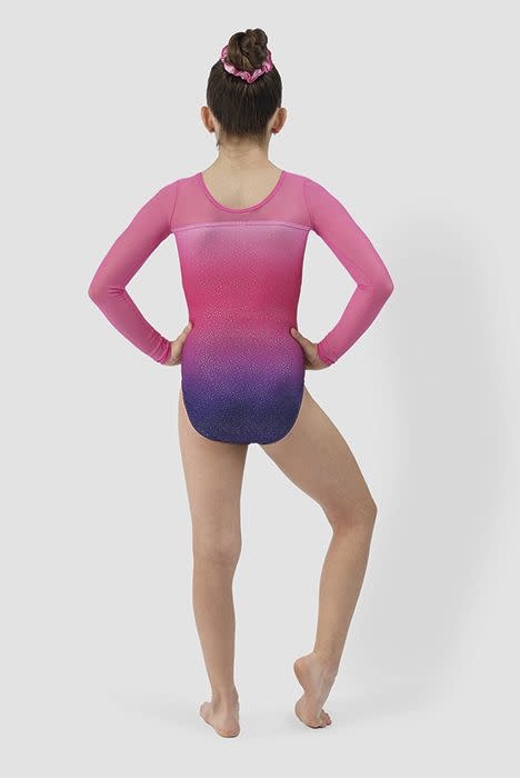 Mondor Maillot gymnastique Mondor 17831, Manches longues en mesh, Attache-cheveux inclus