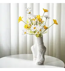 white ballet shoes vase, NH39866499