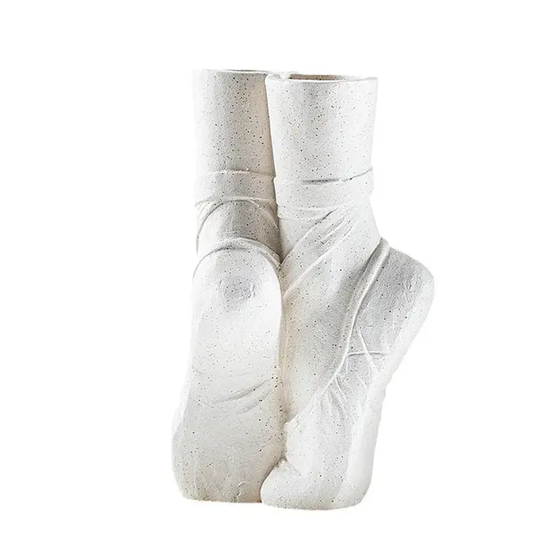 Vase en céramique, demi-pointes blanche,  NH39866499