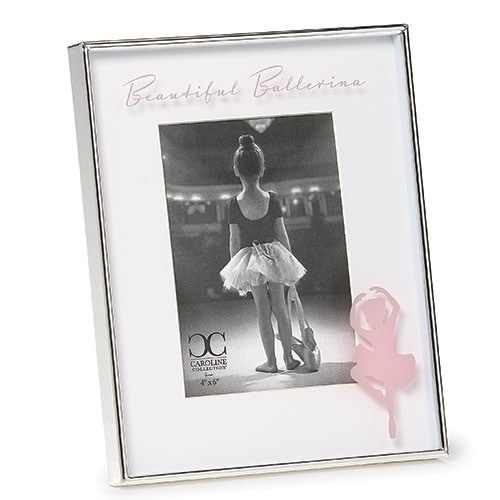 Beautiful Ballerina Photo Frame 4X6, Roman 12004, Hauteur:  8.5 po.