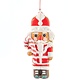 "Santa Nutcracker Ornament w/Candy cane", GiftCraft 646889