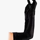 FH2 gants longs en satin noir, FH2 GL0060, taille adulte, style "Opéra" 22 pouces