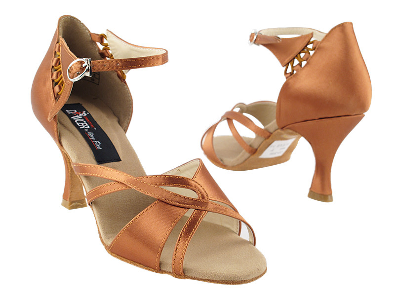 very fine Soulier de « Ballroom » Very Fine CD2056, Talon 2.5 po., Bout ouvert en satin