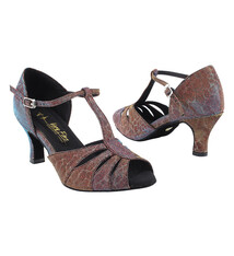 very fine Ballroom dance shoes, Very Fine 3733LEDSS,  2.5 " heel