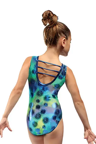 Mondor Maillot gymnastique Mondor 27826, Sans manches, Attache-cheveux inclus