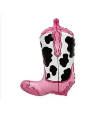 "Pink Country Dance Boot" balloon, helium quality, NH38499629