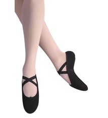 Leo Demi-pointe Leo LS2304 "Arabesque", Bi-semelles "Split-sole", Canevas