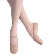 Leo Demi-pointe Leo LS2006 (ref.035), Bi-semelles "Split-sole", Cuir et néoprène