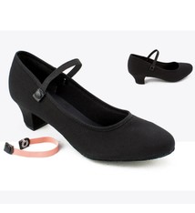 So Danca So Danca RO-02L, Soulier de pratique, Talon 1.5 po., Dessus en canevas, Semelle en suède, Économique