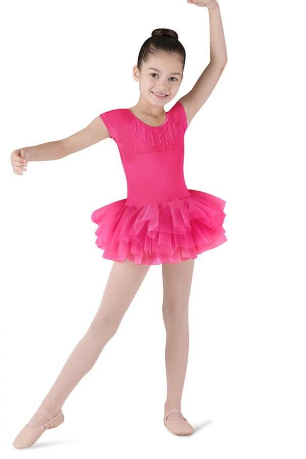 Bloch Robe tutu Bloch CL8012, Manches courtes, Ouverture en cœur au dos