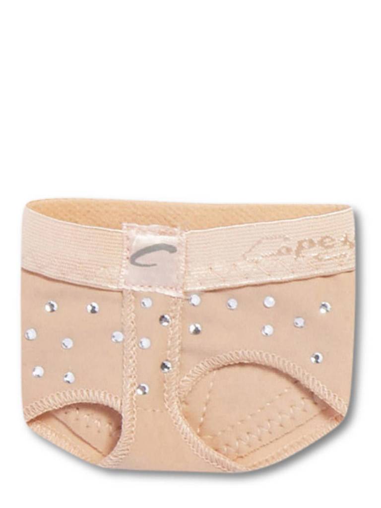 Capezio Bout de pied "Foot thong" Capezio H07R "Footundeez", Avec Strass "Rhinestones"