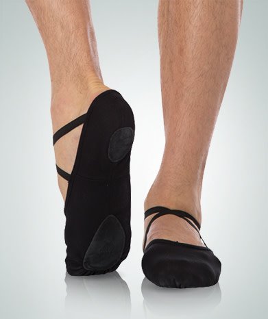 Angelo Luzio Demi-pointe Angelo Luzio 246A, Bi-semelles "split sole", En canevas "Stretch"