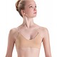 Motionwear Brassière Motionwear 2493, Bretelles beiges et transparentes ajustables, Dos transparent