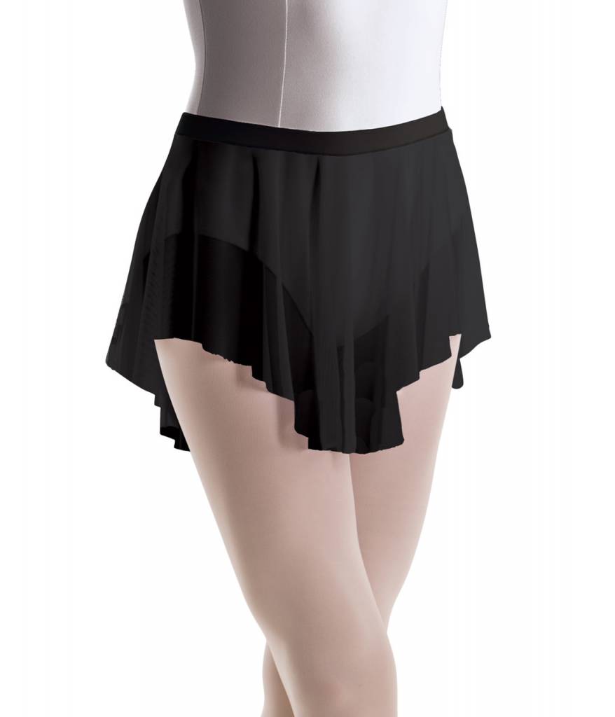 Motionwear Curved Hem Pull-on Dance Skirt, Motionwear 1130