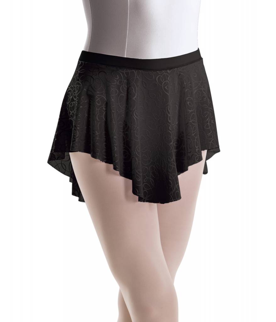 Motionwear Curved Hem Pull-on Dance Skirt, Motionwear 1130