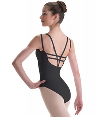 Motionwear Pinch Front with Grid Back Camisole Leotard Motionwear 2651