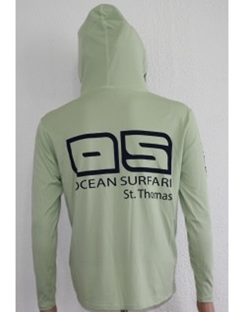 Ocean Surfari OS SPF 50+ Performance Men's Hoodie Seafoam