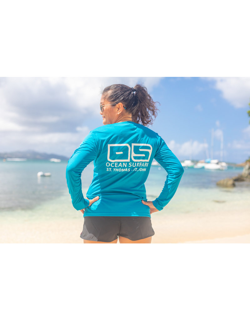 Ocean Surfari OS SPF 50+ Performance Lad LS Teal