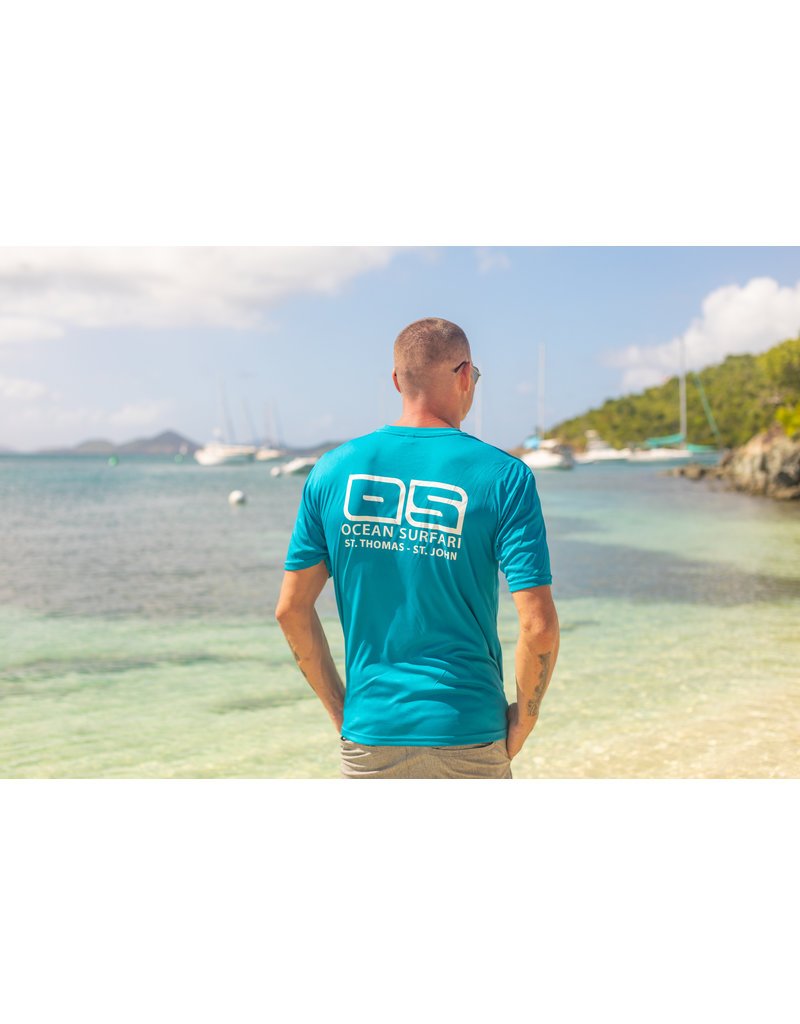 Ocean Surfari OS SPF 50+ Performance Men's SS Teal