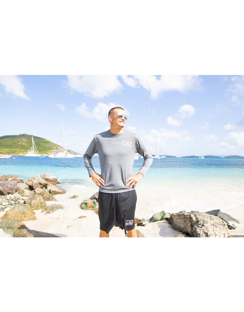 Ocean Surfari OS SPF 50+ Performance Men's LS Charcoal