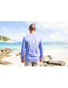 Ocean Surfari OS SPF 50+ Performance Men's LS Heather Royal