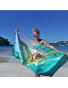 Ocean Surfari Swimming Sea Turtle Towel