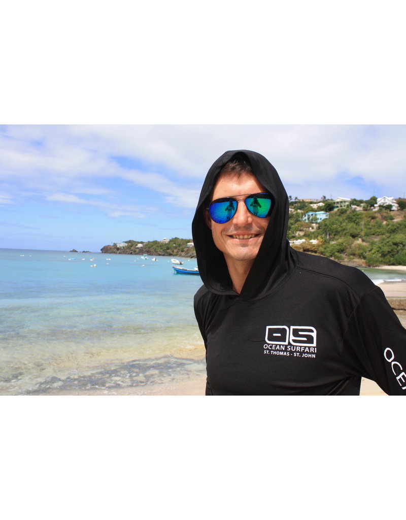 OS SPF 50+ Performance Men's Hoodie Black