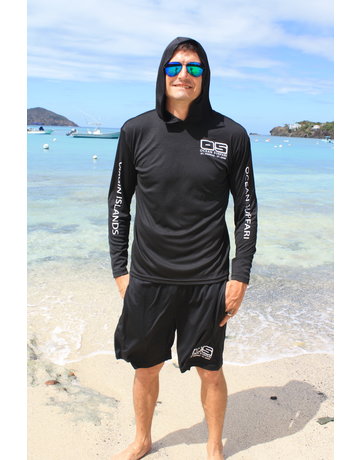 OS SPF50+ Performance Men's Black Hoodie