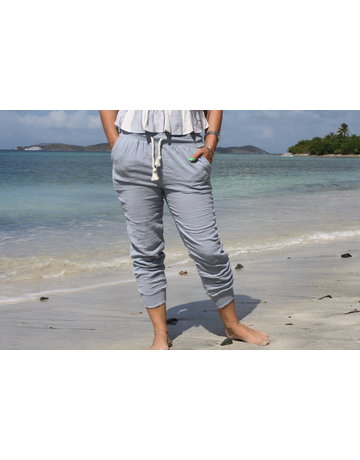 Ocean Drive Fashion Pant Washed Texture Chambray