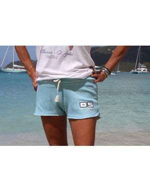 Ocean Surfari Ladies Burnout Short Bermuda Blue