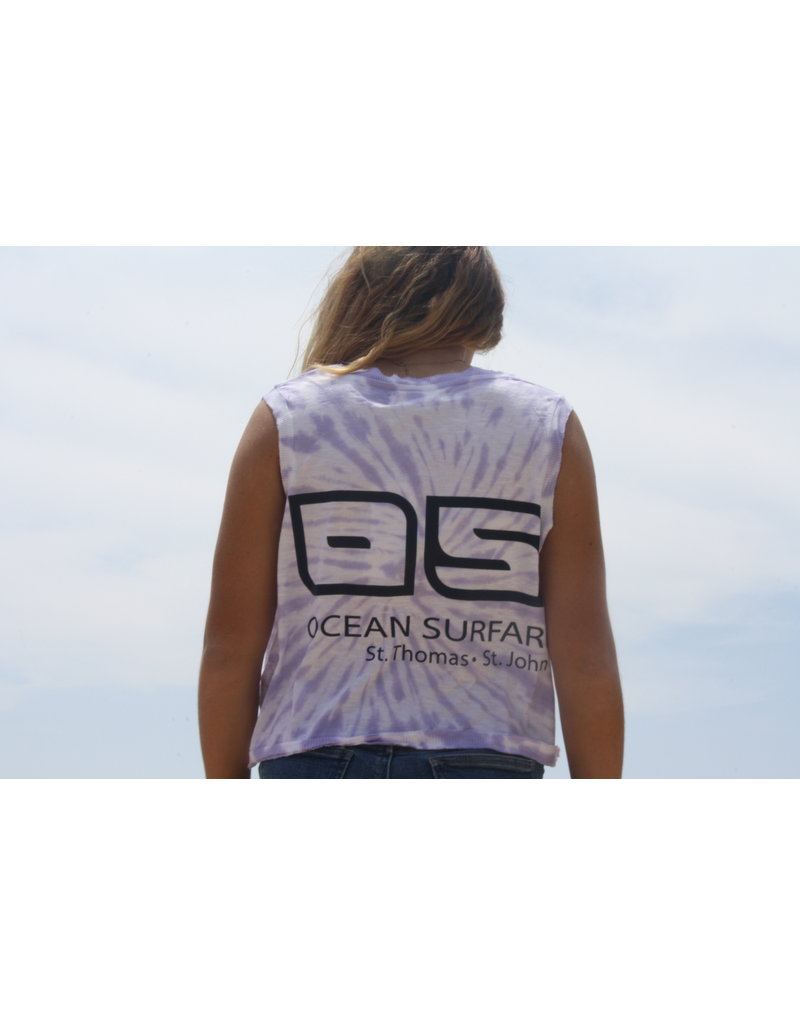 Ocean Surfari Ladies Jersey Cut Rib Tank Lilac Swirl