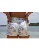 Ocean Surfari Ladies Tie Dye Hacci  Shorts Saltwater