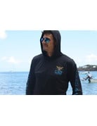 Ocean Surfari OS SPF 50+ Performance Men's Hoodie VI Flag Black