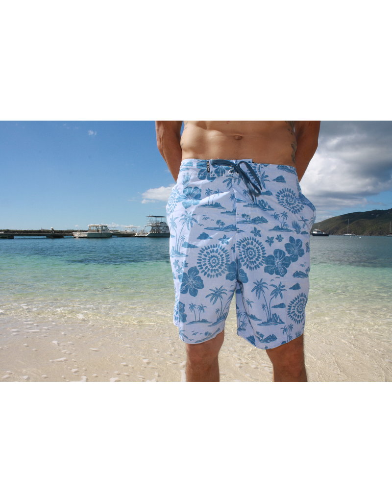 RS Surf RS Surf Board Short Island Palm Floral