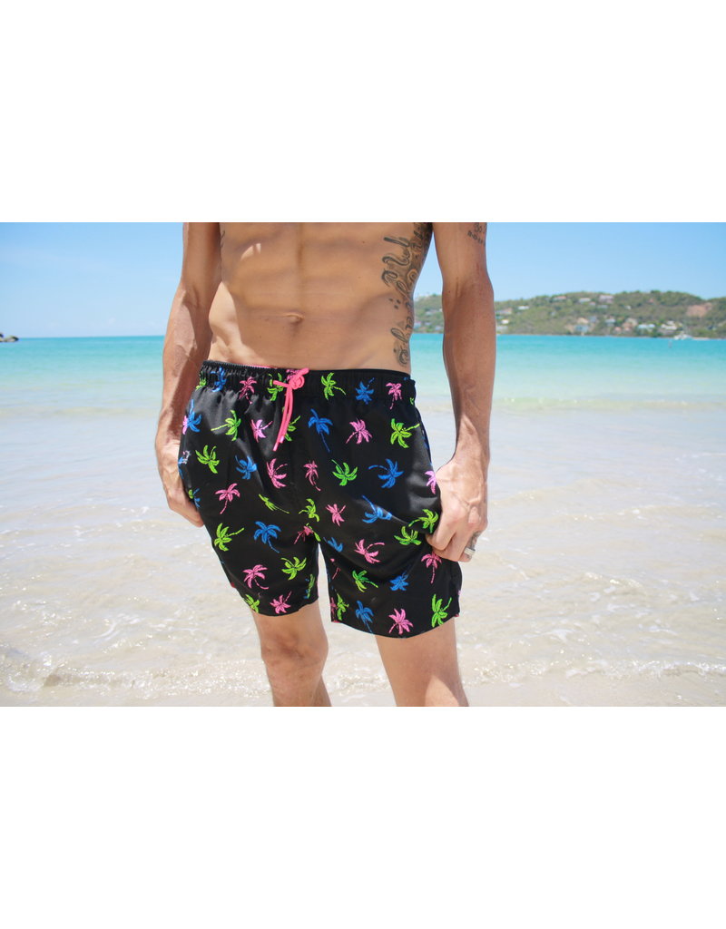RS Surf RS Surf Neon Palm Volley Swim Short - BLK
