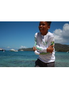 Ocean Surfari OS SPF 50+ Performance Youth LS Mahi White