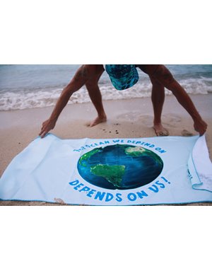 Ocean Surfari FOTP Ocean Depends Upon Us Towel