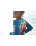 Ocean Surfari OS SPF 30 Performance Youth LS Royal Tie Dye