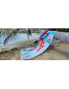 Ocean Surfari Watercolor Palm Tree Towel