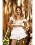 Blanco by Nature Ruffle Skirt - White